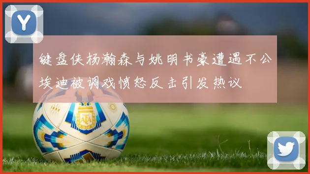 键盘侠杨瀚森与姚明书豪遭遇不公埃迪被调戏愤怒反击引发热议